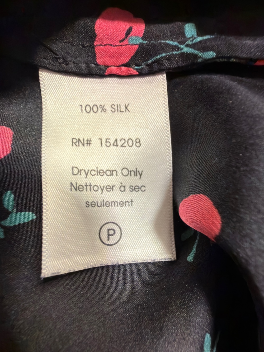 HVN Y2K MIDI CHERRY PRINT SILK SKIRT SIZE 0 BLACK RED NOVELTY GRUNGE FLIRTY - Picture 7 of 9